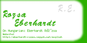 rozsa eberhardt business card